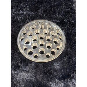 Clear Plastic Flower Frog Round Vintage Floral Arrangement Insert